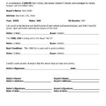 Free Printable Free Car Bill Of Sale Template Form GENERIC