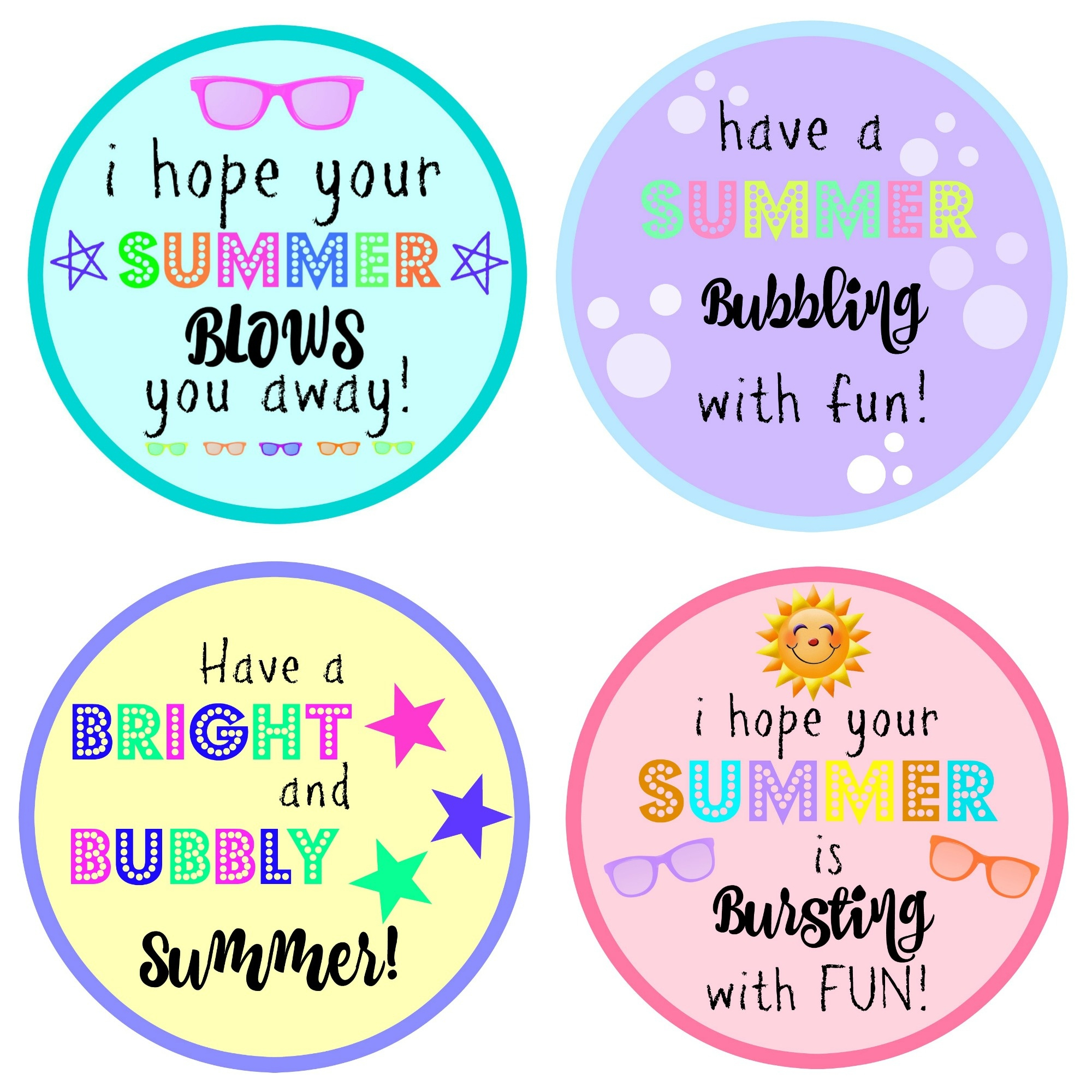 Free Printable Gift Tags For Bubbles Free Printable