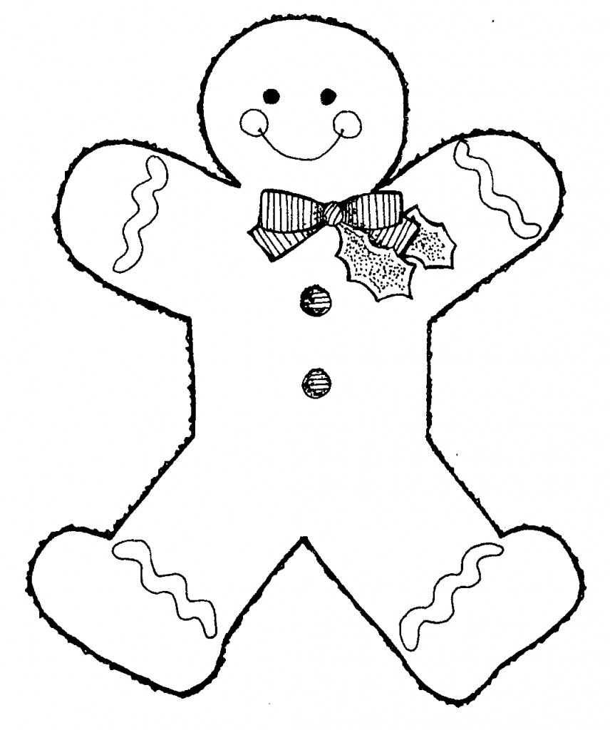 Free Printable Gingerbread Man Coloring Pages For Kids