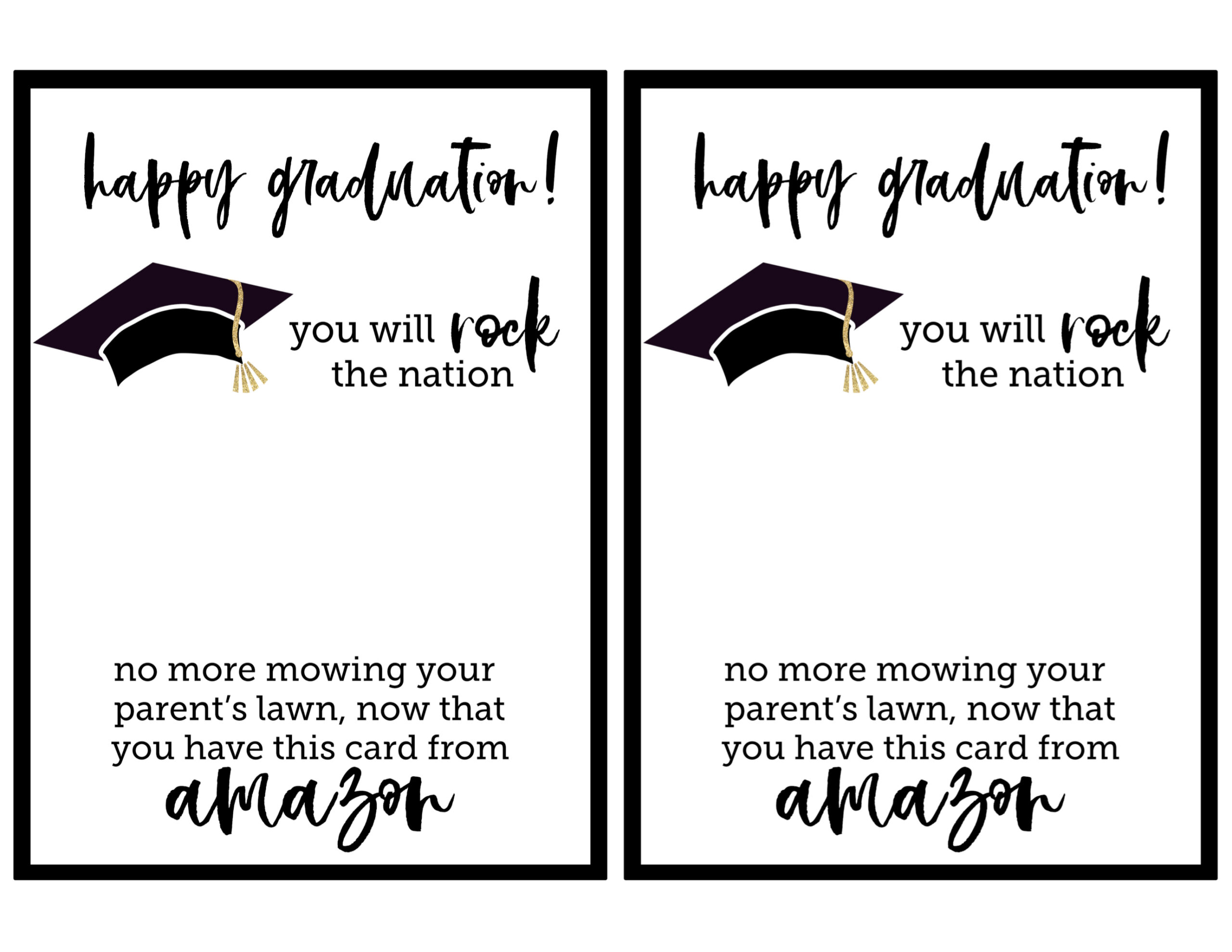 Free Printable Graduation Card Paper Trail Design