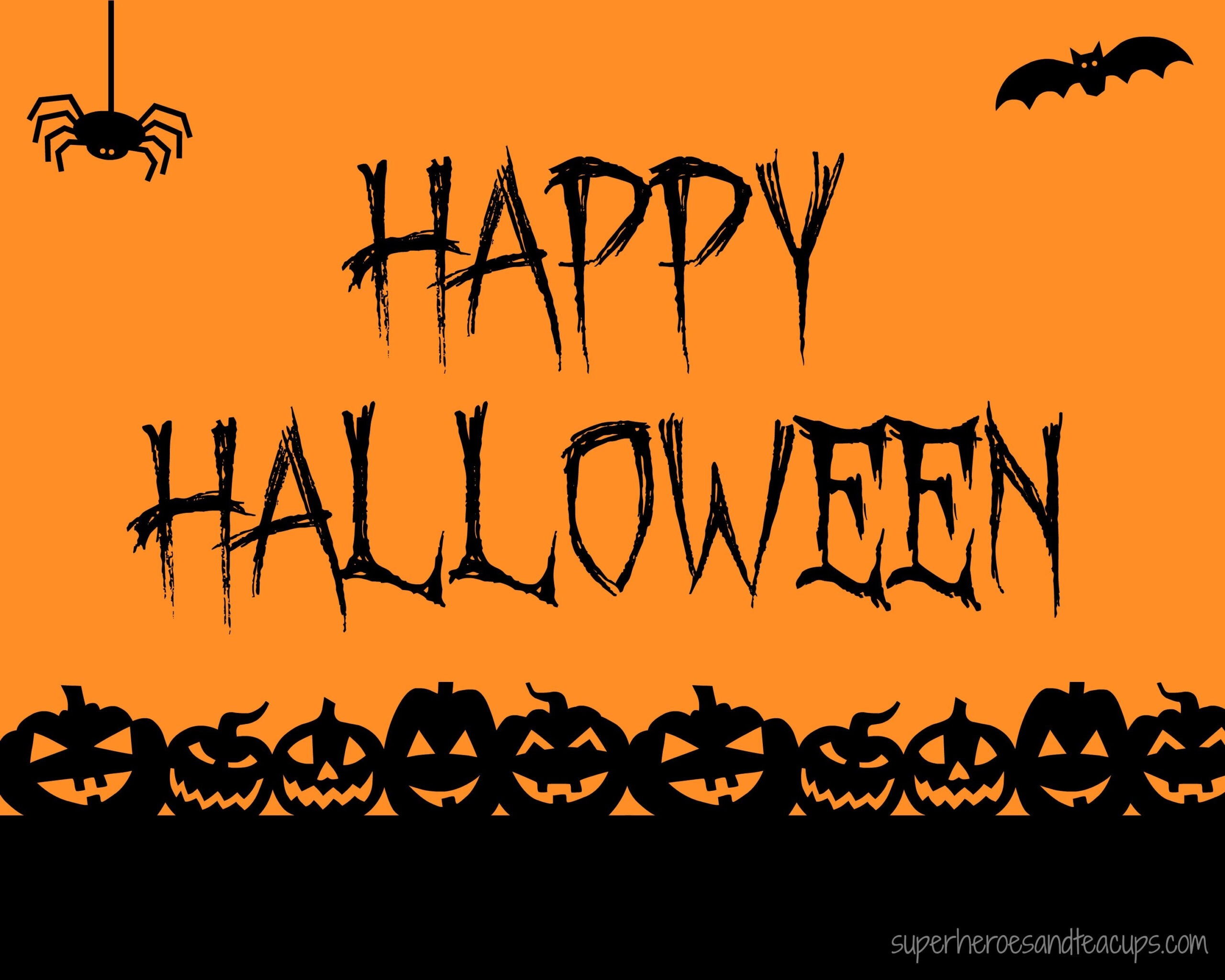 Free Printable Halloween Signs To Help Your Family Celebrate Happy