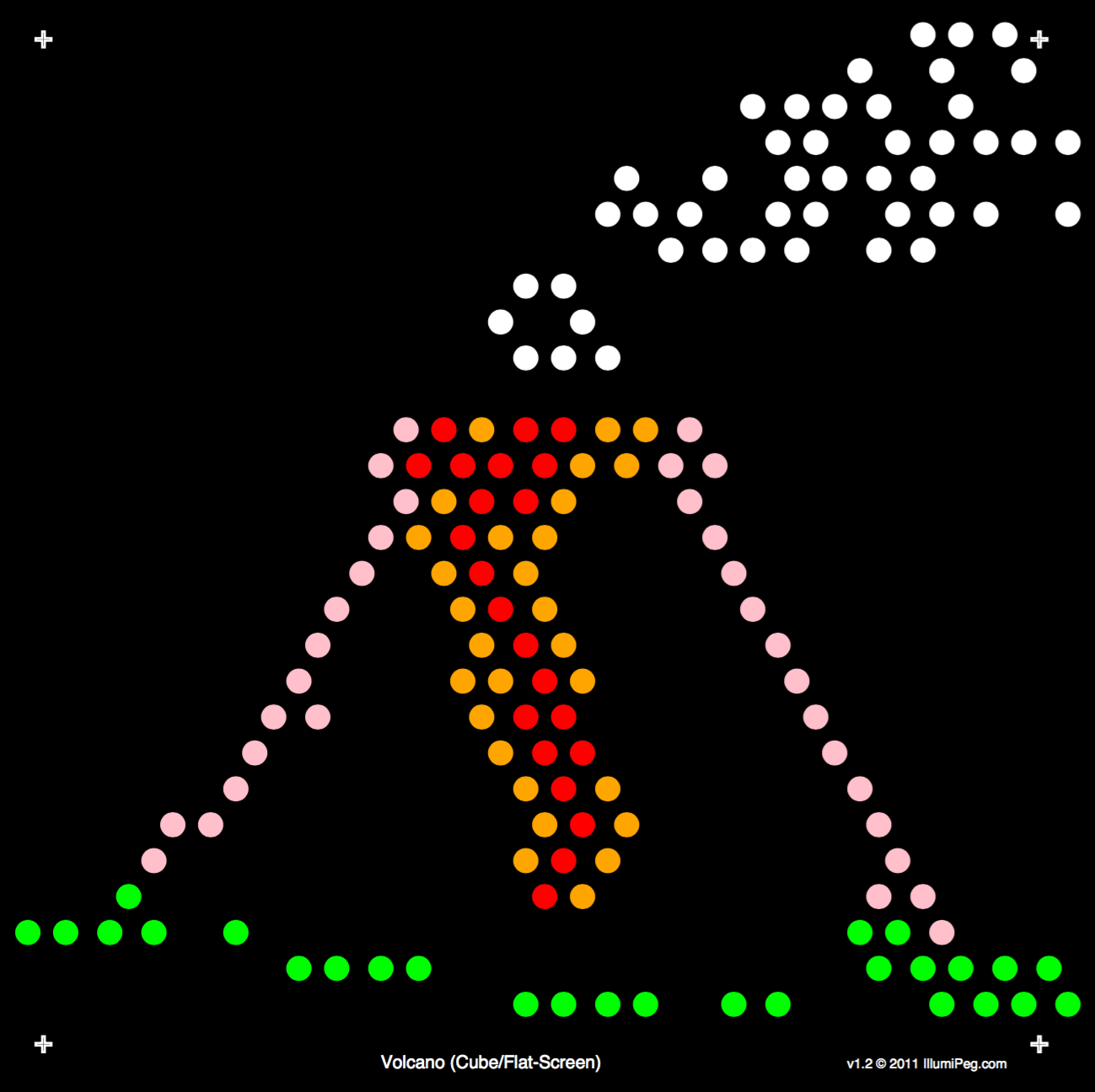 Free Printable Lite Brite Template Volcanoe Design For The Original