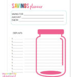 Free Printable Savings Planner Organization Obsessed Savings