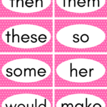 Free Printable Sight Words Flash Cards Preschool Sight Words Sight