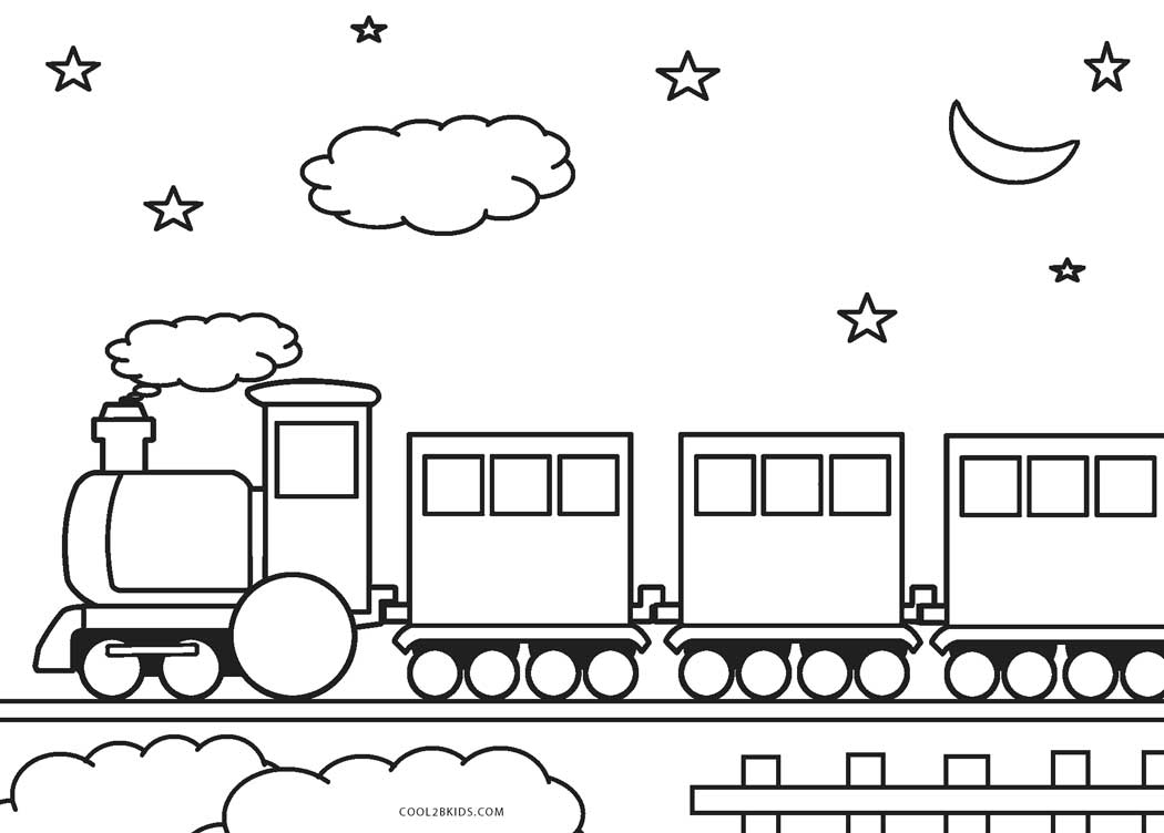 Free Printable Train Coloring Pages For Kids