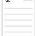 FREE PRINTABLE Use This Free Note Pad Printable To Make Notes Create