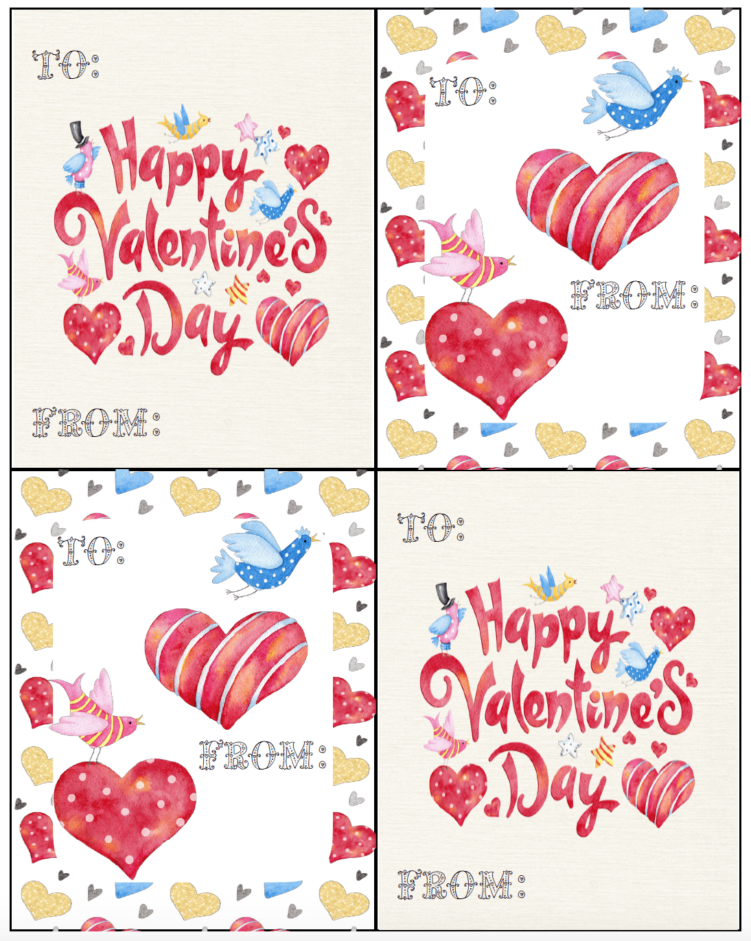 Free Printable Valentine s Day Cards For Kids