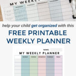 Free Printable Weekly Student Planner Making Lemonade