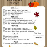 Free Printable What s In Your Phone Thanksgiving Game Thanksgiving