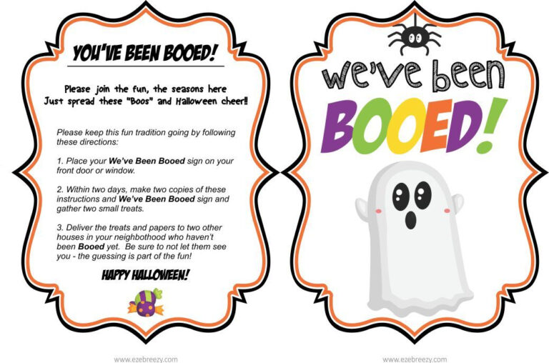 FREE You ve Been BOOed PRINTABLE You ve Been Booed Booed Printable