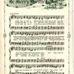 God Rest Ye Merry Gentlemen Vintage Christmas Carol Song Sheet