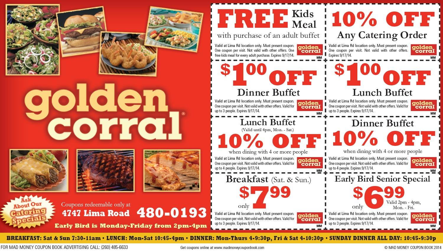 Golden Corral Coupons Buy One Get One Free Printable Free Printable