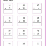 Grade 2 Multiplication Worksheets www grade1to6