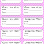Guess How Many Candy In The Jar Free Printable Amalina