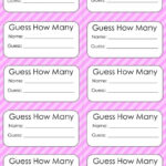 Guess How Many Candy In The Jar Free Printable Amalina