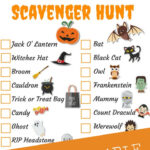 Halloween Scavenger Hunt Free Printable FYI By Tina