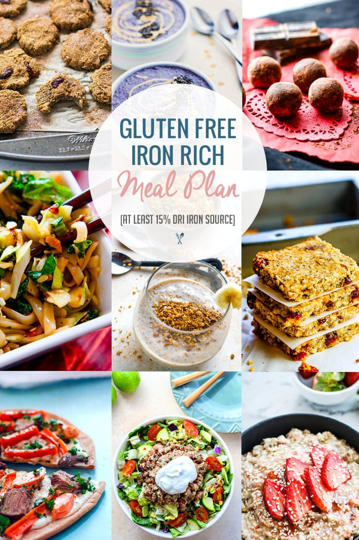 Iron Rich Healthy Gluten Free Meal Plan Ideas 15 DRI Or More 