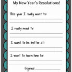 Kid Friendly New Year s Resolution Printable Family New Years Eve