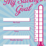 Kids Savings Chart Help Kids Save Money Description From Pinterest