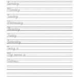 Learn Cursive Writing Free Printable Worksheet PDF Format Learning