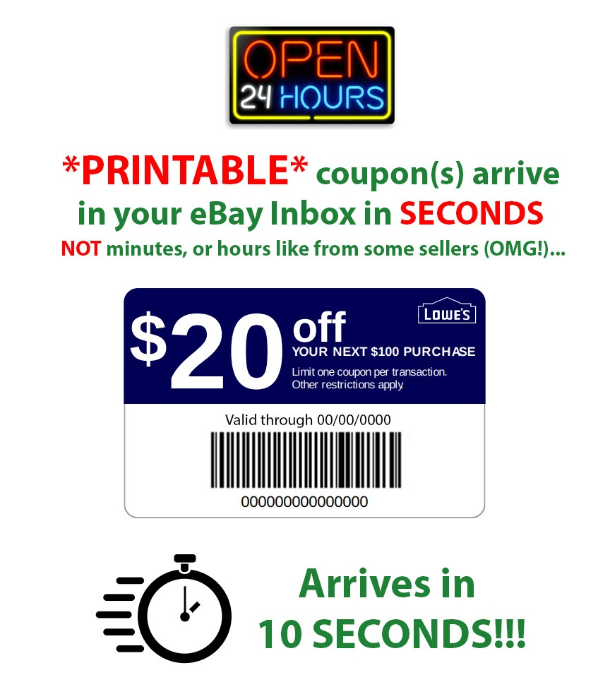 Lowes Coupons 20 Free Printable Free Printable