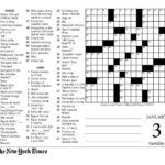 New York Times Crossword Printable Free Monday That Are Simplicity