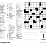 New York Times Crossword Printable Free Monday That Are Simplicity