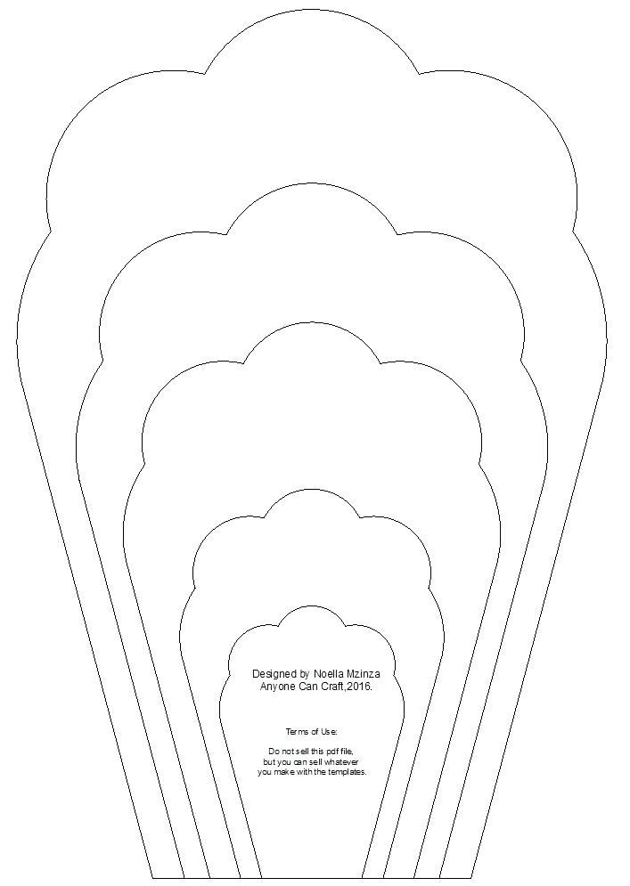 Paper Rose Template Printable Free Printable Paper Rose Templ Paper 