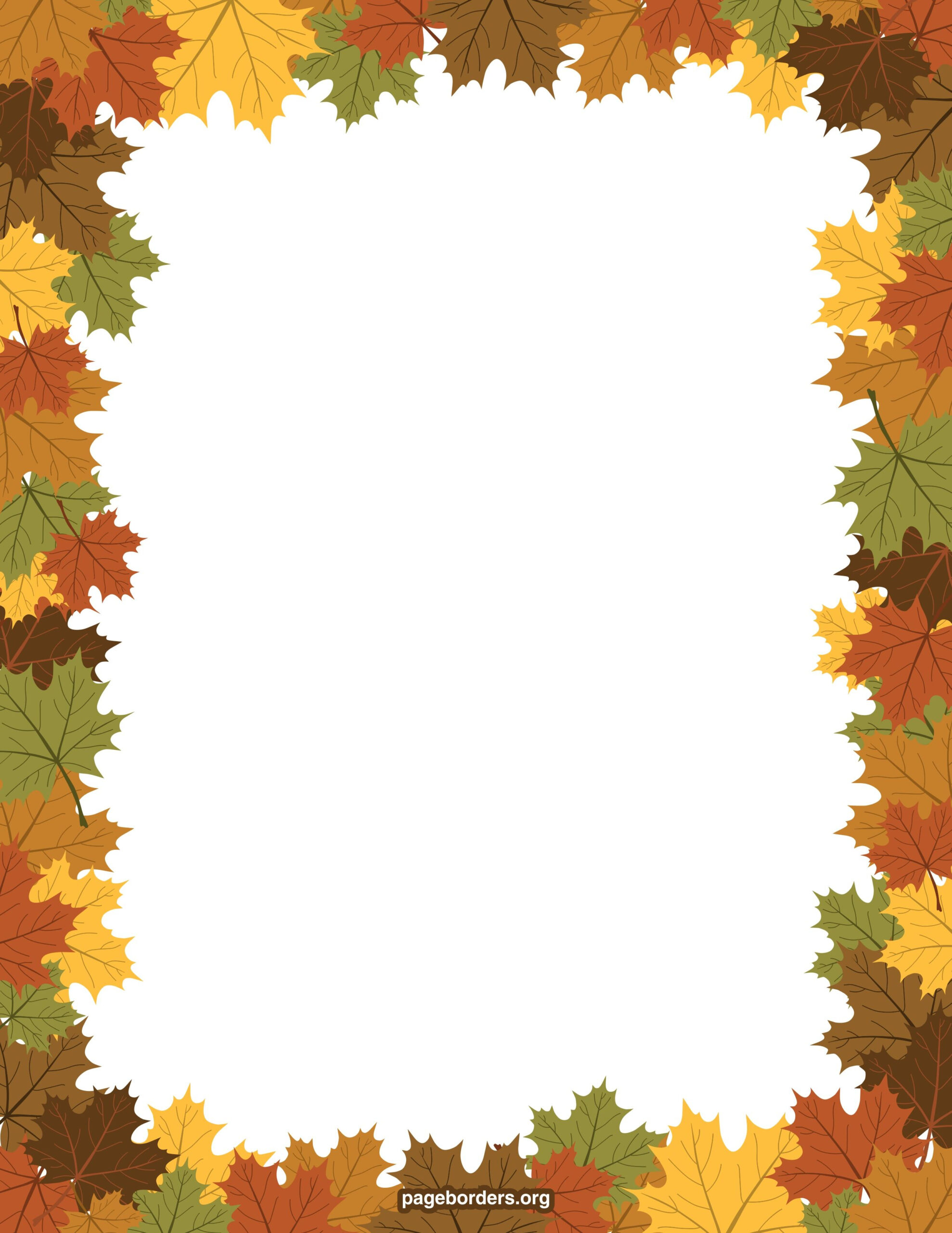 Pin By Jose Guerrero On Organization Fall Borders Clip Art Borders 