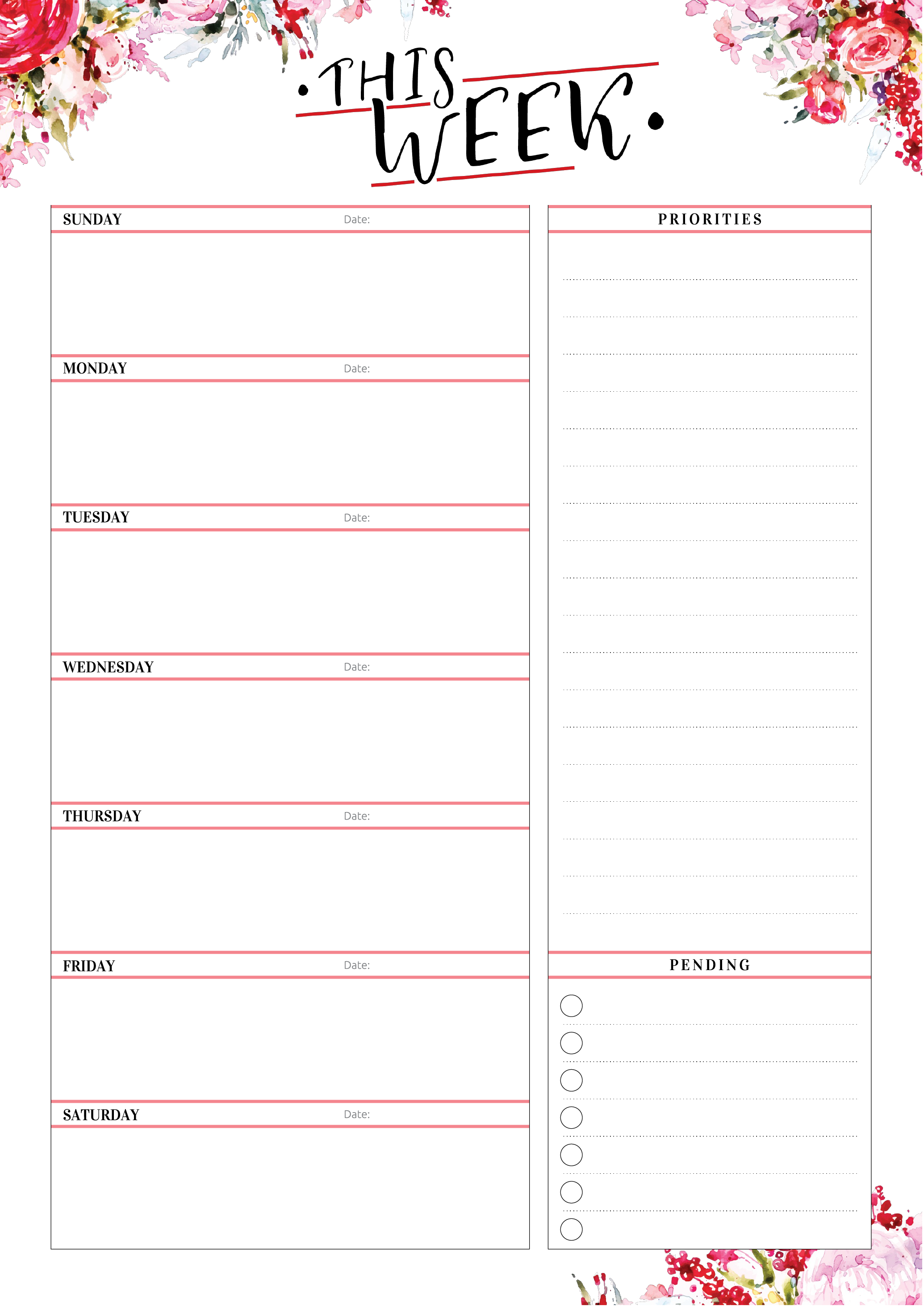 Pin By Kori Journal Stuff On My Saves In 2021 Weekly Planner Free 