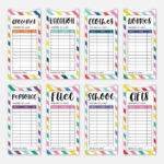 Printable Color Cash Envelope Template Hadley Designs