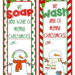 Printable Hand Soap Gift Tags We WASH You Merry Christmas We SOAP