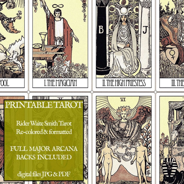 Printable Tarot Cards Pdf Free Free Printable