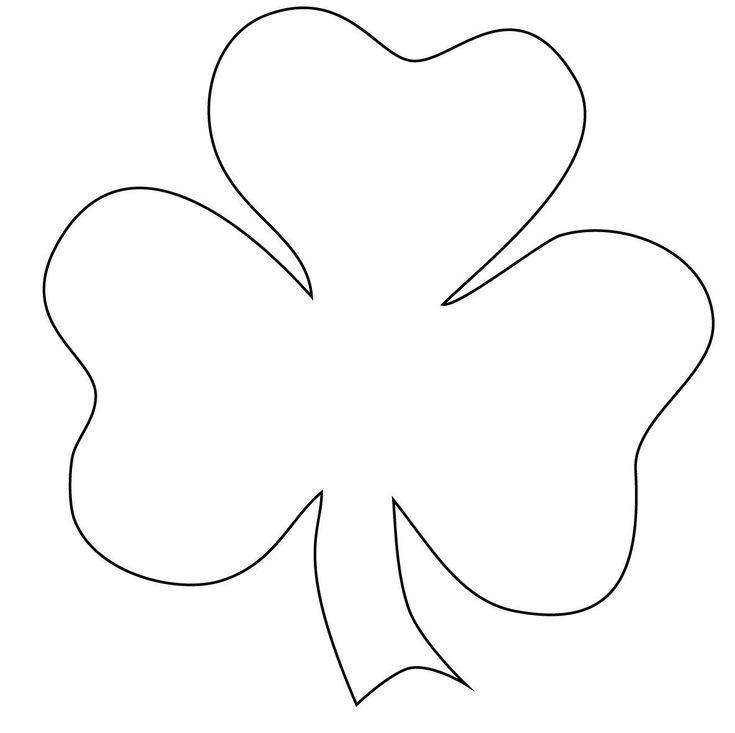 Shamrock Template Free Printable Free Printable Shamrock Coloring Pages 