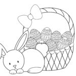 Simple Easter Bunny Coloring Pages At GetDrawings Free Download