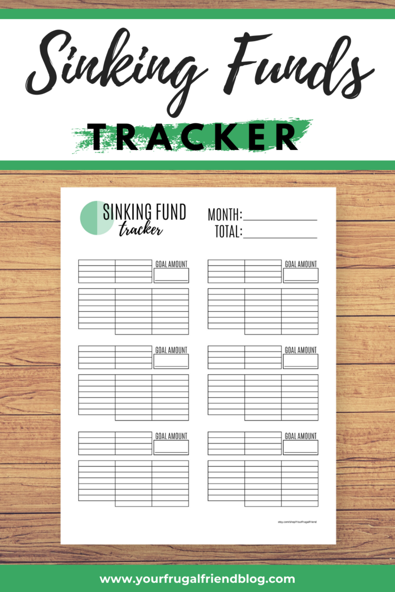 Sinking Funds Tracker Sinking Fund Printable Sinking Funds Etsy In