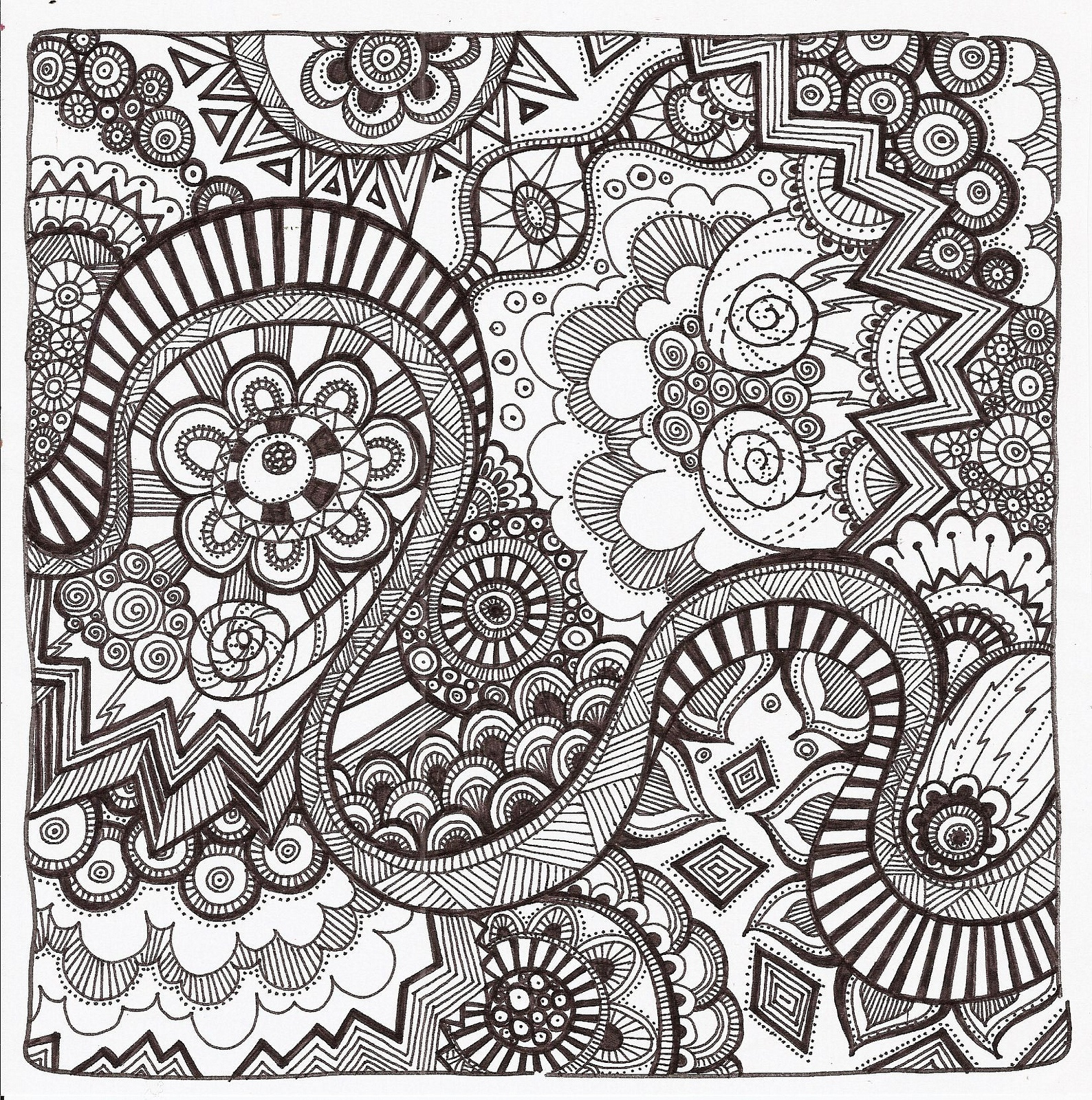 Spiral To Color Zentangle Zentangle Mosaic Patterns Zentangle