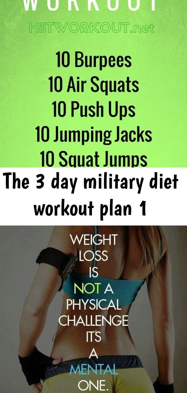 The 3 Day Military Diet Workout Plan 1