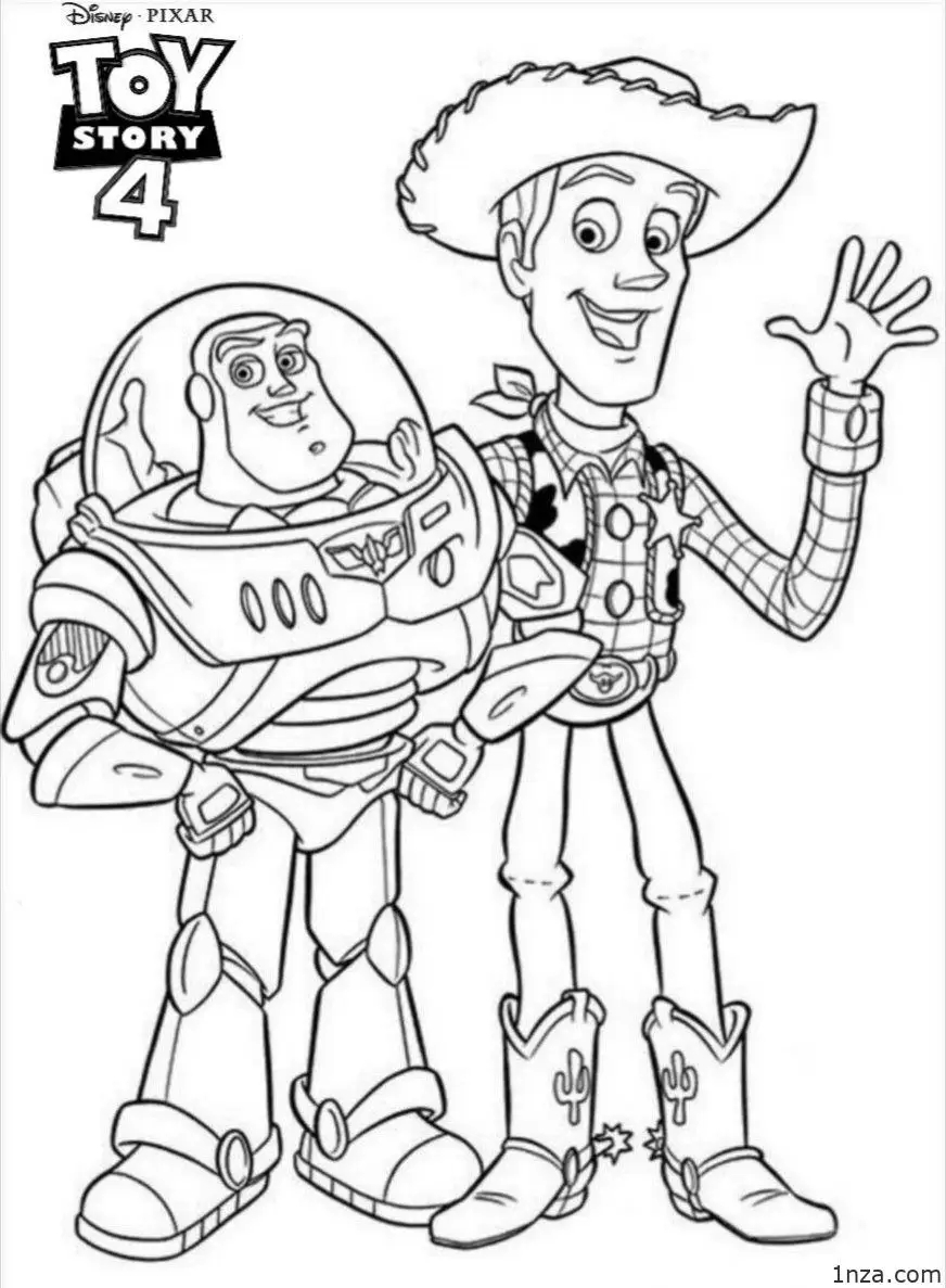 Toy Story 4 Coloring Pages 1NZA