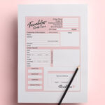 Tumbler Order Form Printable For Your Custom Orders Pink Black