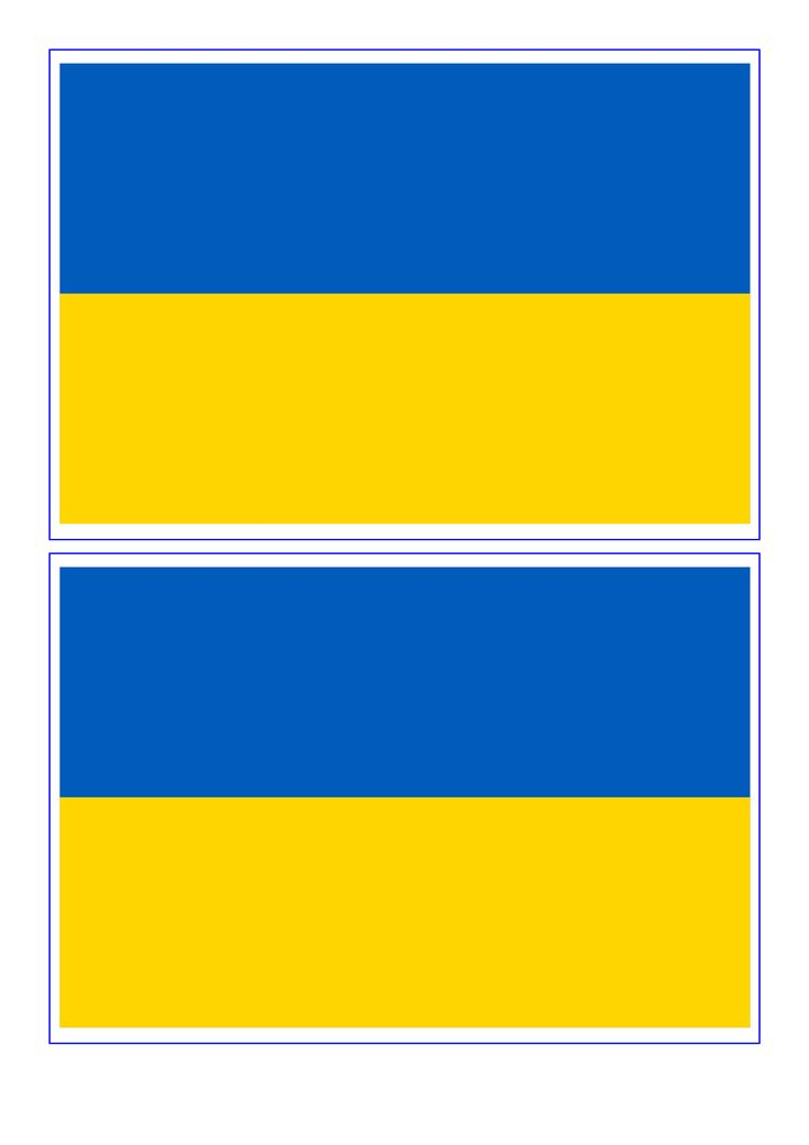 Ukraine Flag Download This Free Printable Ukraine Template A4 Flag 
