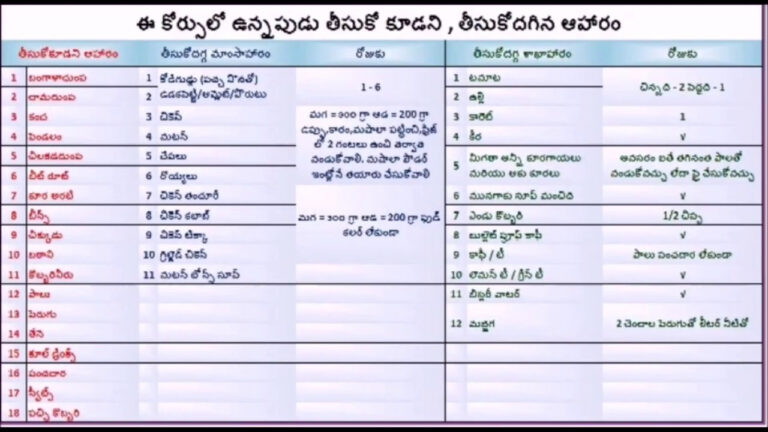 Veeramachaneni Ramakrishna s Diet Plan For Diabetis And Weight Loss