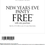 Victoria Secret s Free New Years EVE Panty Printable Coupon