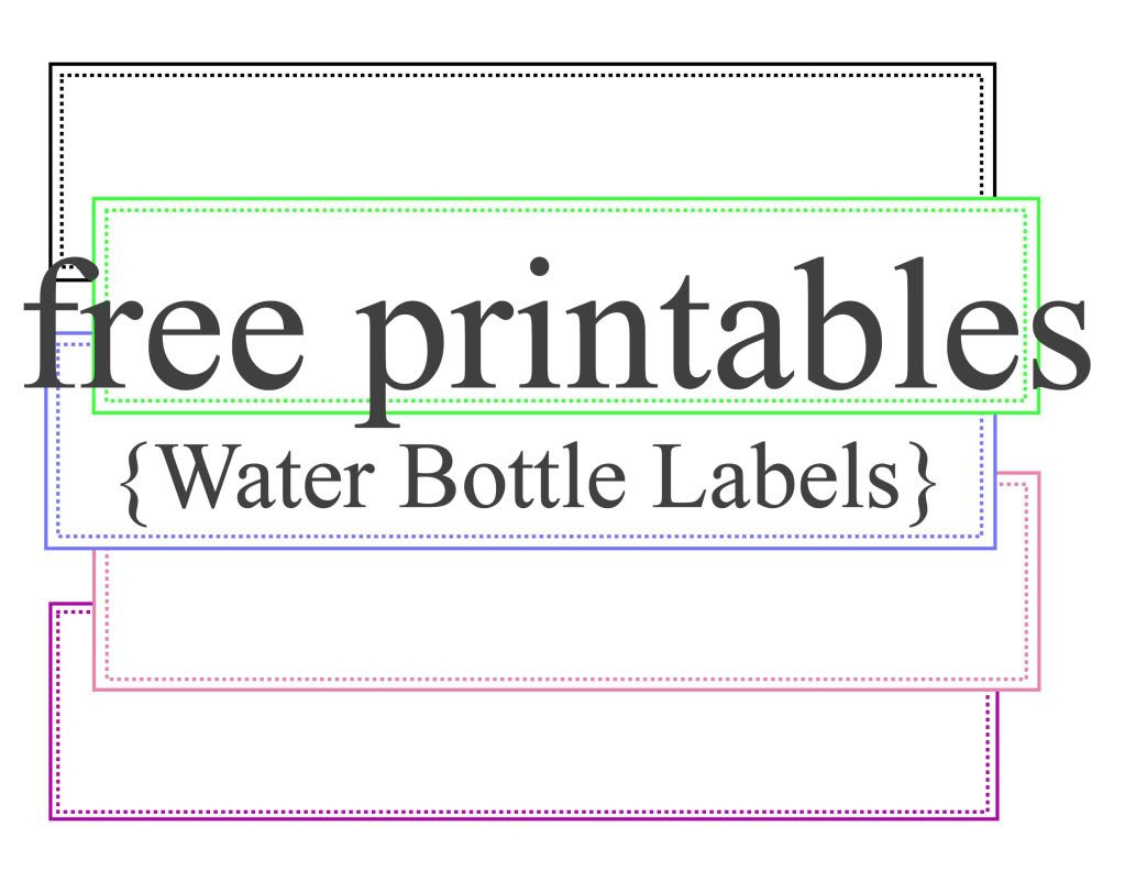 Water Bottle Labels Free Printables Water Bottle Labels Template 