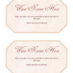 Wine Label Template Make Your Own Wine Labels