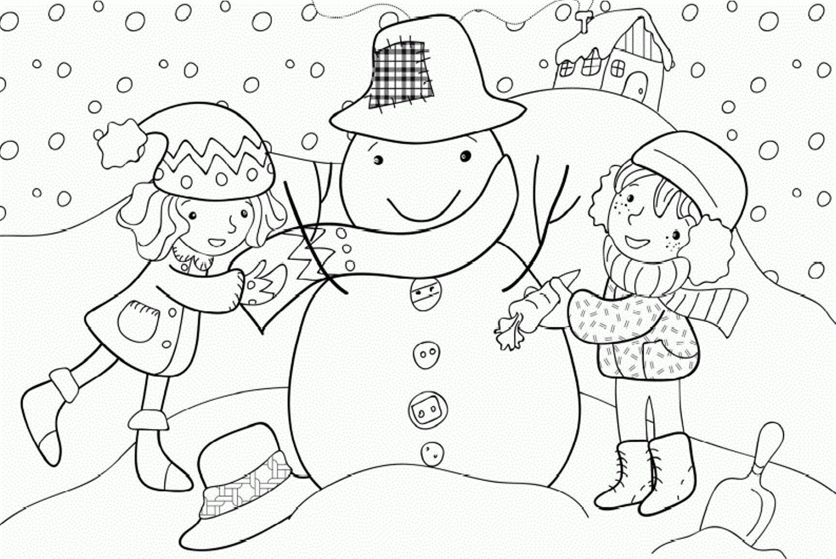 Winter Season Coloring Pages Crafts And Worksheets For Preschool 