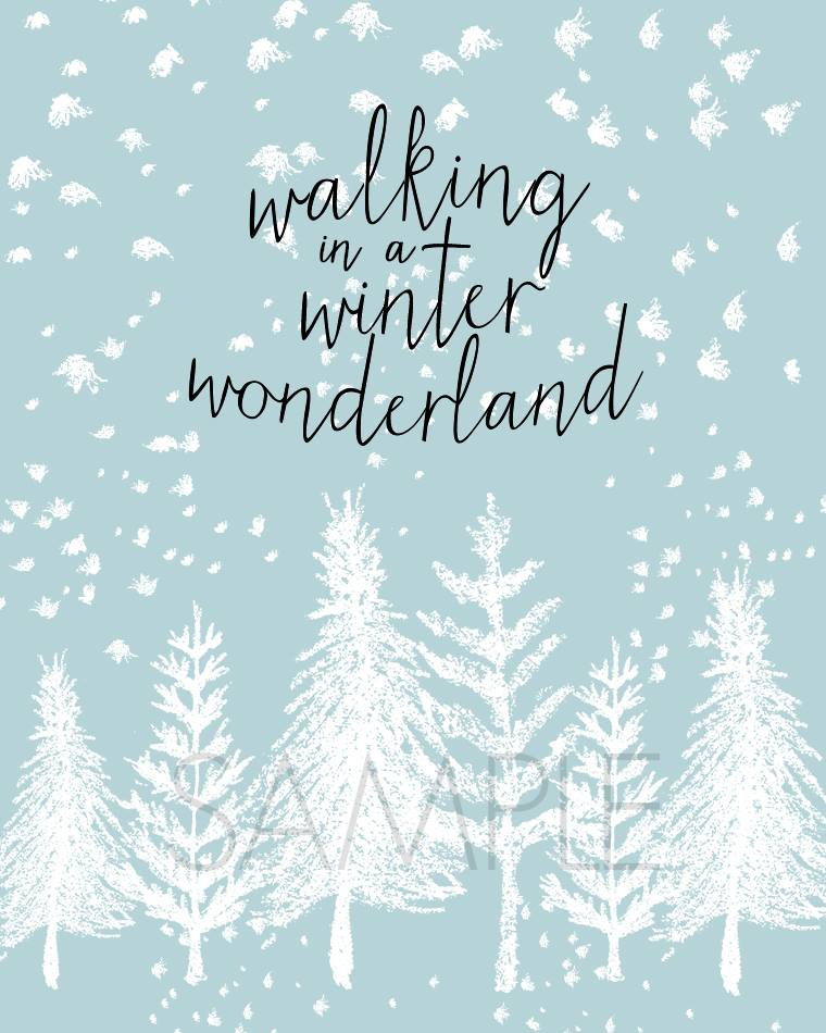 Winter Wonderland Free Printable YellowBlissRoad