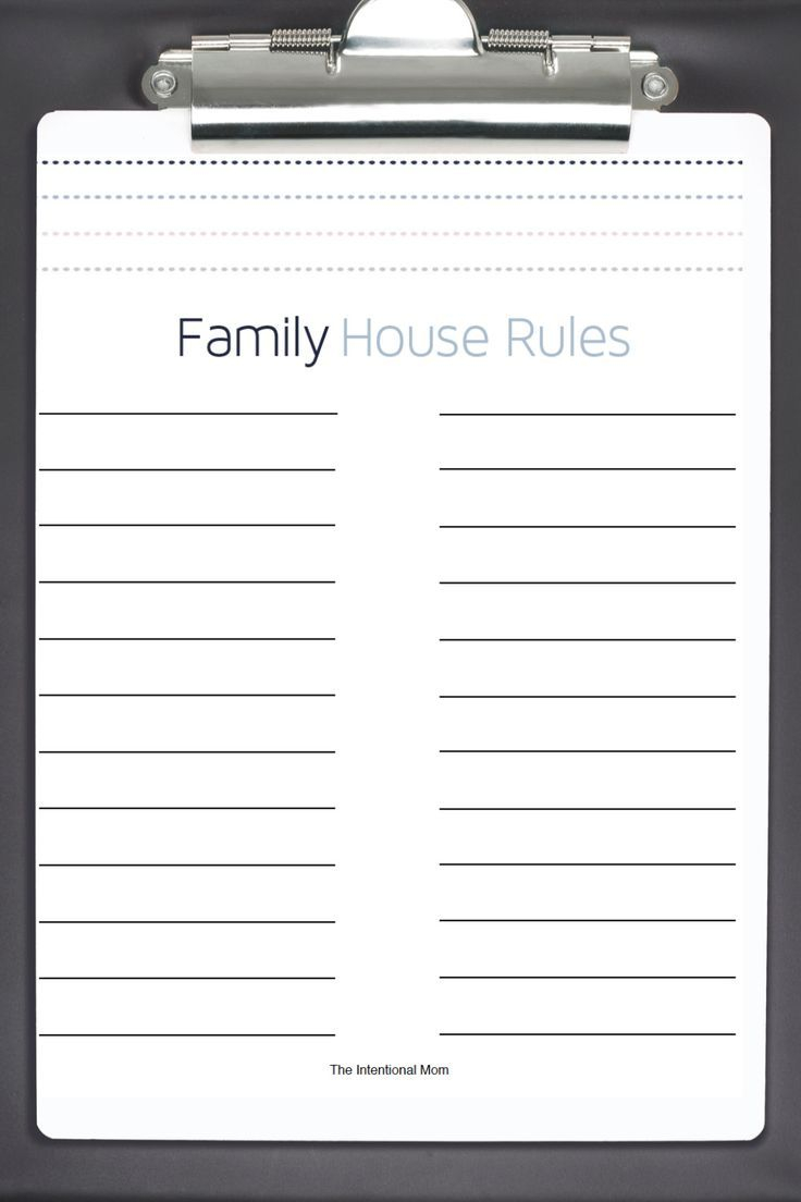 Wondering How To Make Household Rules Struggling To Create Family 