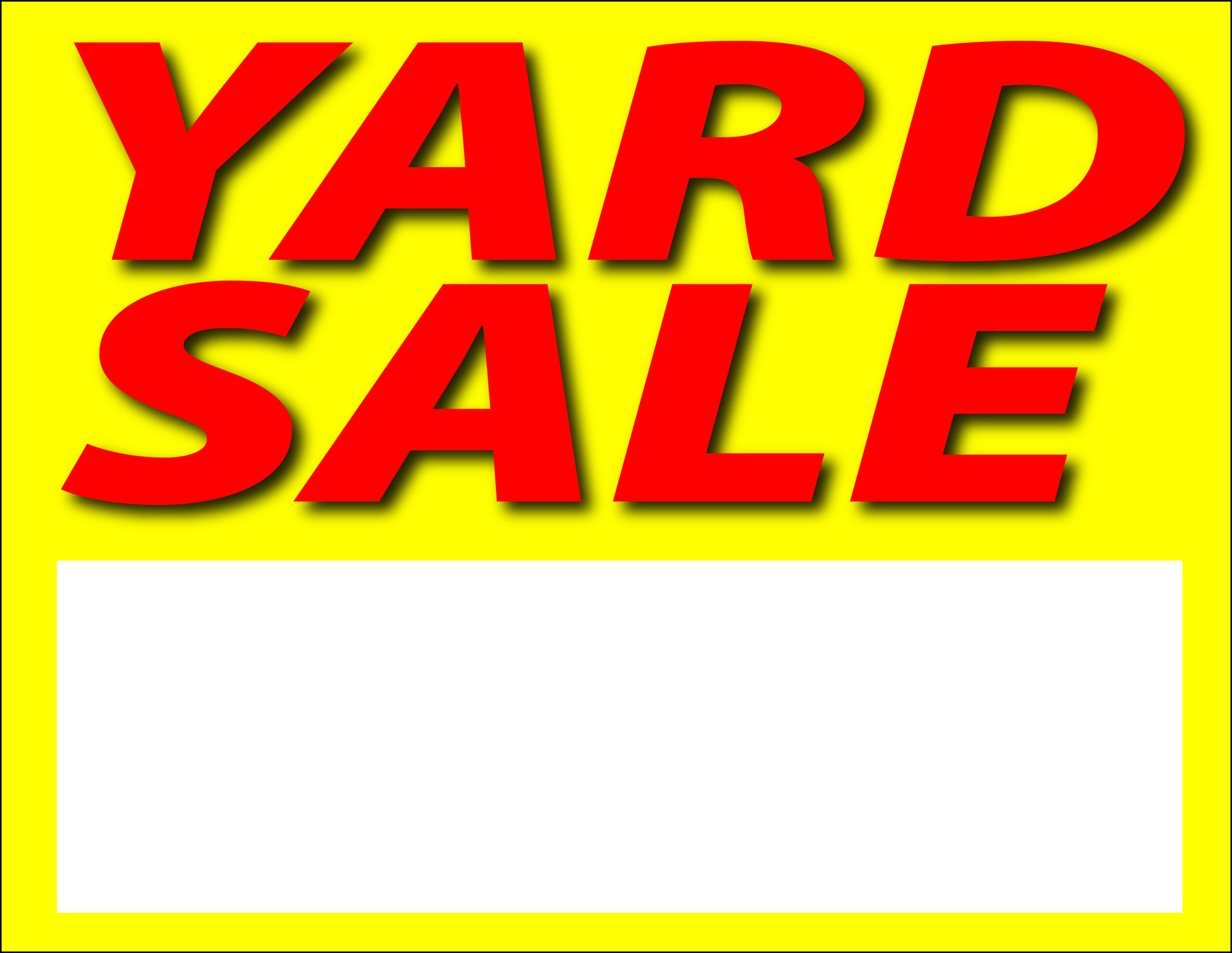 Yard Sale Sign ClipArt Best