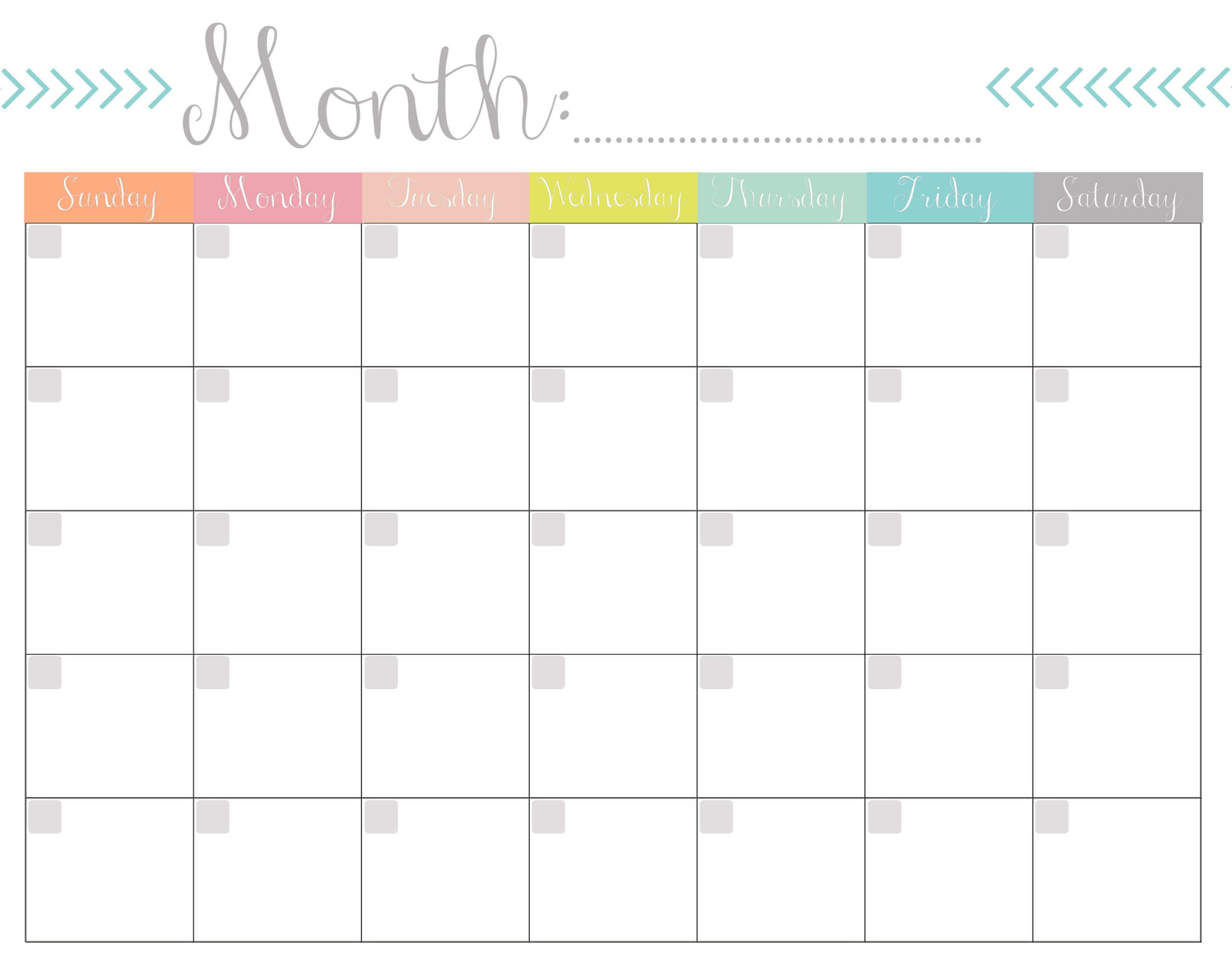 013 Blank Monthly Calendar Template Free Printable Templates Of Ulys 